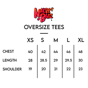 Over Size T-Shirt (CYAN)