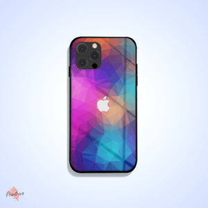 Color Abstract Hard Glass Case